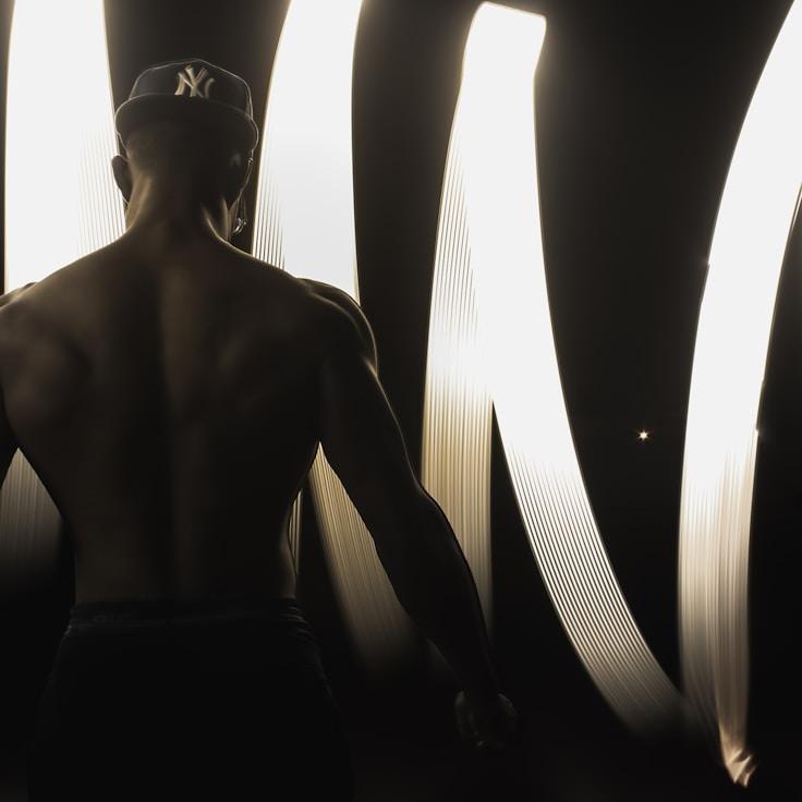 Modern fitness club interior